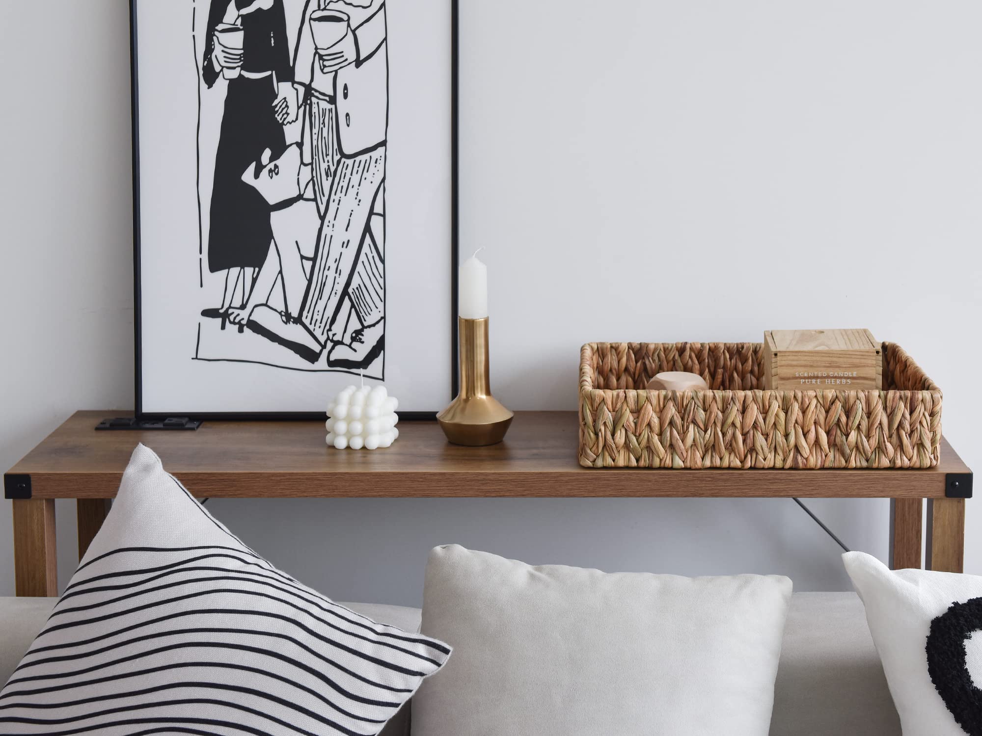 Storageworks Large Toilet Basket Tank Topper, Toilet Paper Basket For Bathroom, Water Hyacinth Storage Basket For Toilet Tank To